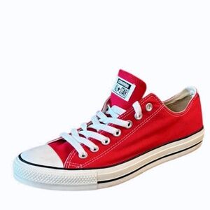 Converse Chuck Taylor All Star Red Low Top Sneakers Size 9 Mens‎ - 11 Womens